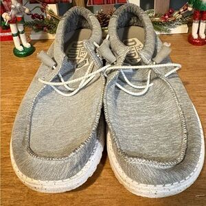 Hey Dude Light Gray Men's Loafers